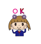 Cute happy attitude（個別スタンプ：1）