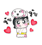 >>Miss. Sayaka. Love dog..<<（個別スタンプ：14）