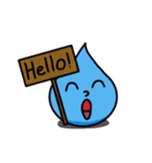 Little cute aqua（個別スタンプ：4）