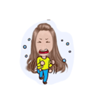 fang cute girl（個別スタンプ：17）