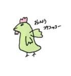 絵が下手な人が描いたスタンプ 色付き（個別スタンプ：6）