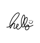 Black font（個別スタンプ：1）