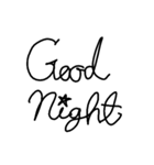 Black font（個別スタンプ：3）