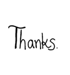 Black font（個別スタンプ：8）