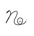 Black font（個別スタンプ：10）
