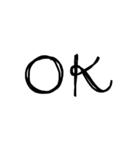 Black font（個別スタンプ：11）