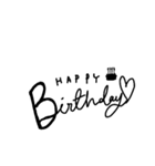 Black font（個別スタンプ：13）