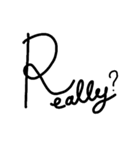 Black font（個別スタンプ：20）