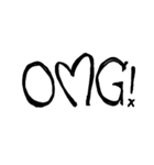 Black font（個別スタンプ：23）