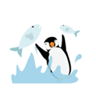 Sweet Warm Little Penguin Family（個別スタンプ：3）