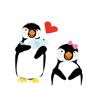 Sweet Warm Little Penguin Family（個別スタンプ：9）