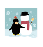Sweet Warm Little Penguin Family（個別スタンプ：17）