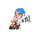 Bored boy have a feeling（個別スタンプ：14）