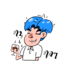 Bored boy have a feeling（個別スタンプ：37）