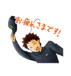 運送男子 ずっこけ轟（とどろき）くん（個別スタンプ：3）