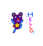 輝くクマ（個別スタンプ：1）