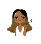 This girl is weird（個別スタンプ：1）