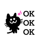 黒猫にゃんぴstamp（個別スタンプ：3）