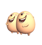 Funny and lovable :eggmoni（個別スタンプ：10）