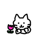 ゆるいしろねこくん（個別スタンプ：1）