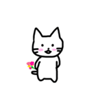 ゆるいしろねこくん（個別スタンプ：15）