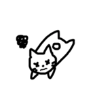 ゆるいしろねこくん（個別スタンプ：21）