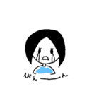 黒髪の女の子。（個別スタンプ：3）