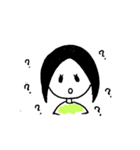 黒髪の女の子。（個別スタンプ：9）