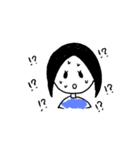 黒髪の女の子。（個別スタンプ：10）