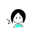 黒髪の女の子。（個別スタンプ：16）