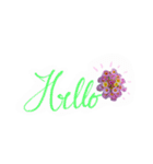 flower beautiful words（個別スタンプ：1）