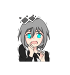 Pie Pixels girl（個別スタンプ：35）