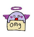 Cute purple Anglov（個別スタンプ：4）