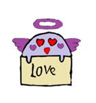 Cute purple Anglov（個別スタンプ：15）