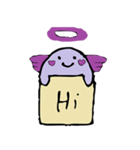 Cute purple Anglov（個別スタンプ：36）