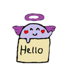 Cute purple Anglov（個別スタンプ：37）