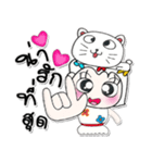 >>>Miss. Naomi. Love cat.<<<（個別スタンプ：4）