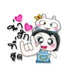 >>Miss. Mena and Rabbit...<<（個別スタンプ：4）