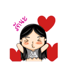Round Face Shape Girls Gang（個別スタンプ：20）
