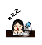Round Face Shape Girls Gang（個別スタンプ：28）