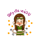 Round Face Shape Girls Gang（個別スタンプ：29）