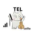 orchestra cello traditional Chinese（個別スタンプ：14）