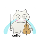 orchestra cello traditional Chinese（個別スタンプ：17）