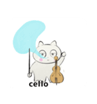 orchestra cello traditional Chinese（個別スタンプ：35）