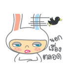 sassy white bunny（個別スタンプ：25）