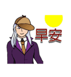 スーパー女神クラスの探偵-明月洋デビュー！（個別スタンプ：1）