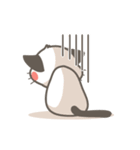 白黒ぬーこ。（個別スタンプ：6）