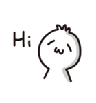 Emoticon-Little White(daily)（個別スタンプ：1）