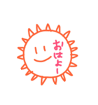 シュールでシンプルなにこちゃん（個別スタンプ：1）