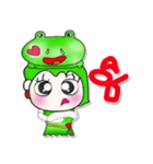 My name is Minami..Love Frog..^^（個別スタンプ：36）